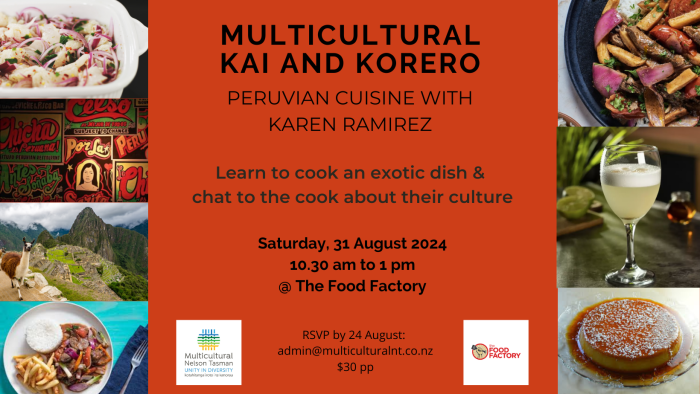 Multicultural Kai and Korero with Peruvian Cuisine